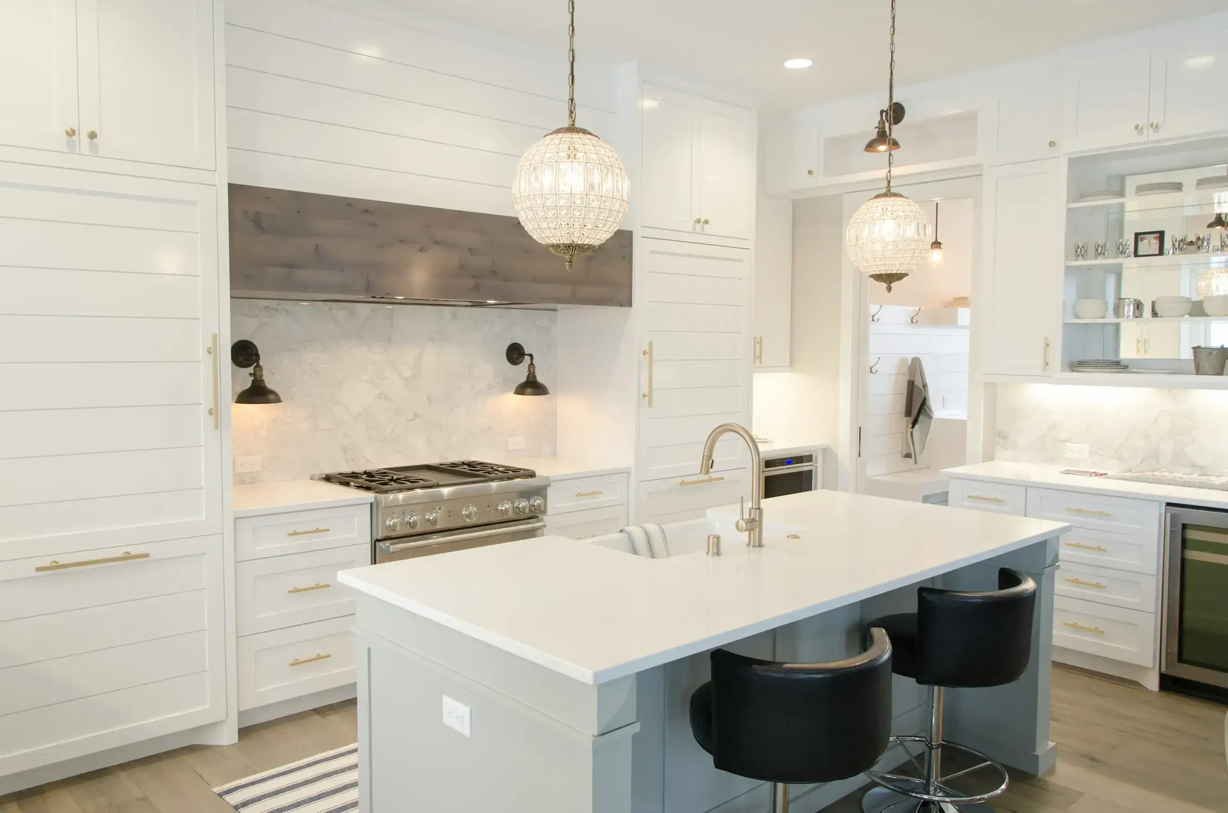 Finished interior remodeling with updated design and modern finishes