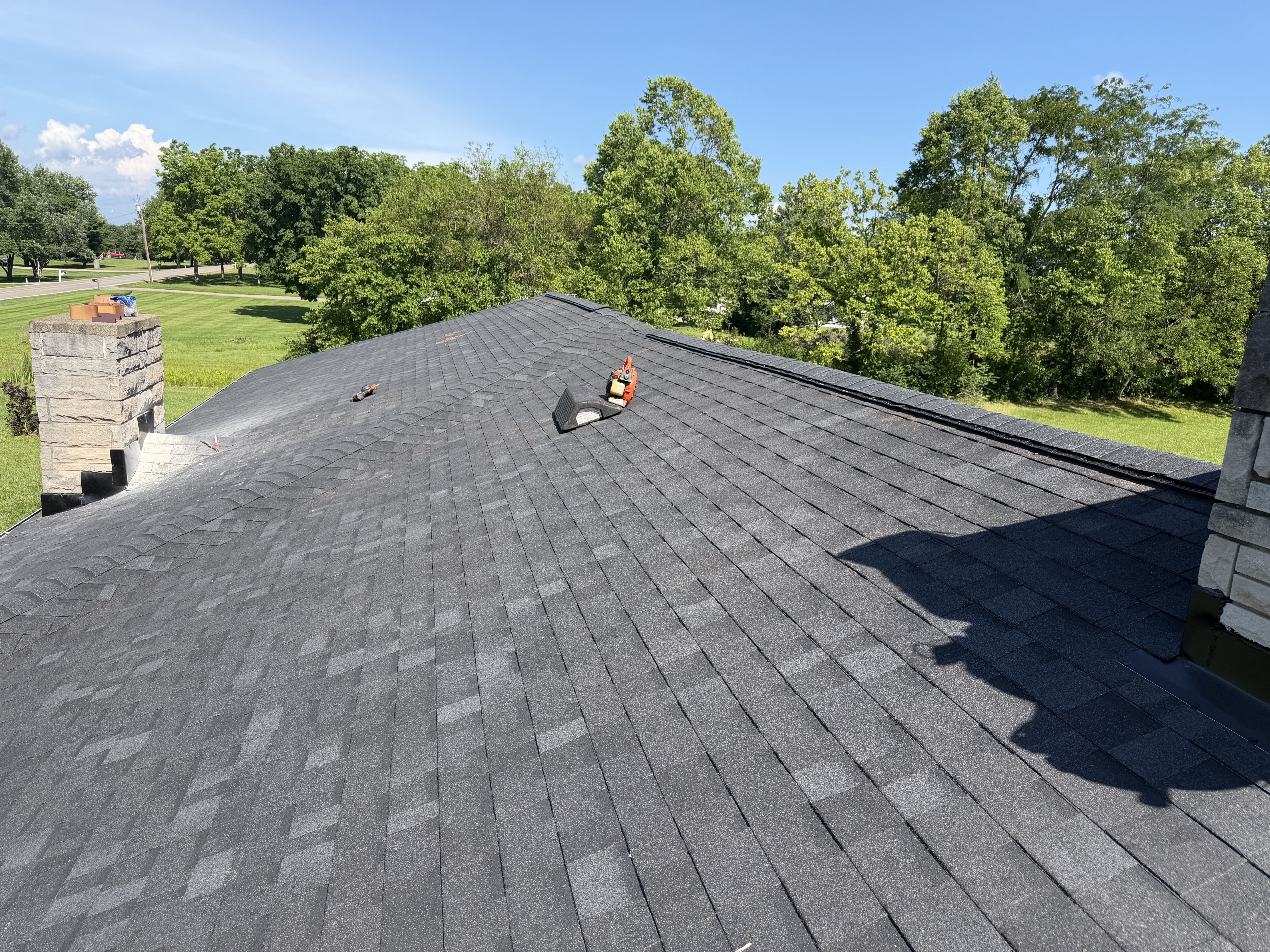 Finished roof replacement across a residential home