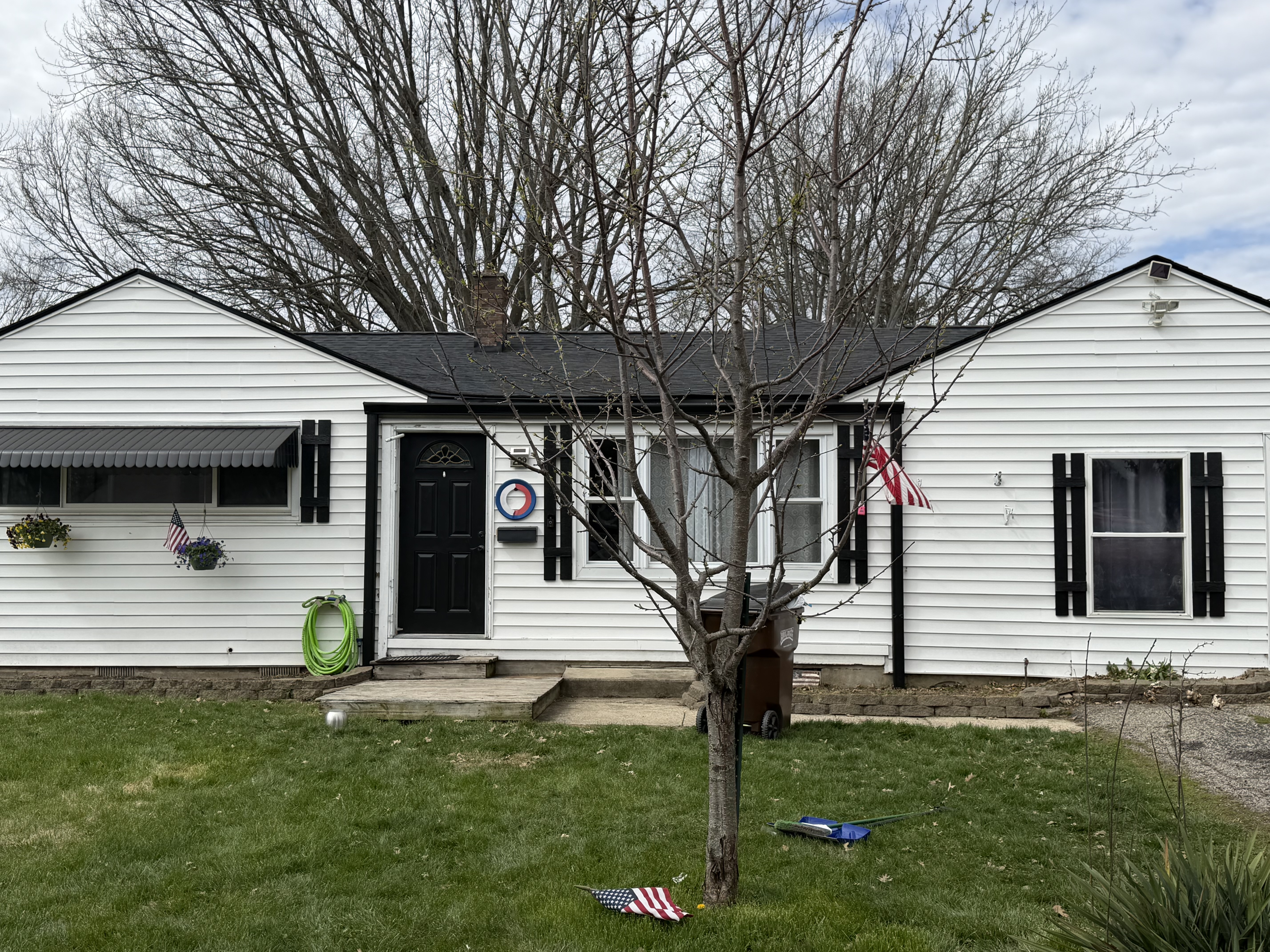 Finished siding installation with clean trim lines